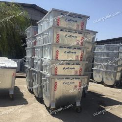 سطل زباله گالوانیزه 1100 لیتری M104