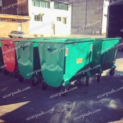 سطل زباله بازیافت گالوانیزه 770 لیتری M106