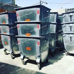 سطل زباله گالوانیزه 770 لیتری M106