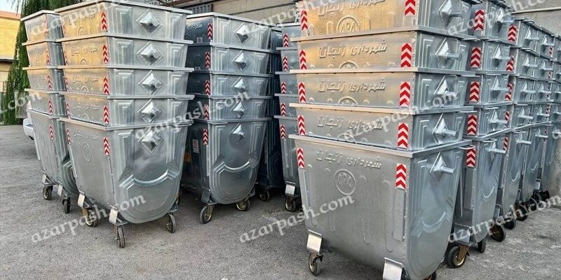 سطل زباله 1100 لیتری مکعب M104